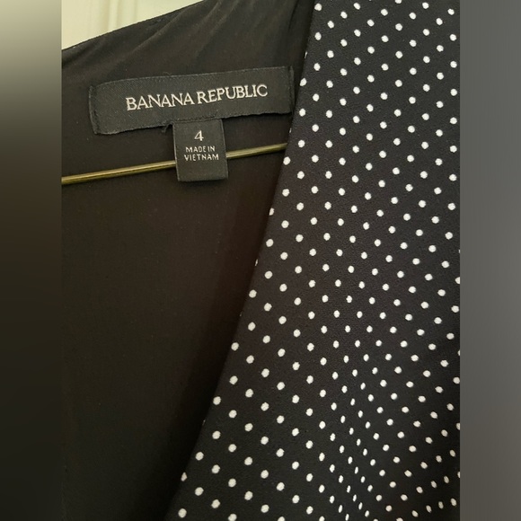 Banana Republic black & white jumpsuit size 4 - Picture 3 of 4